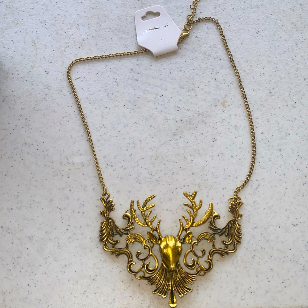 Deer necklace